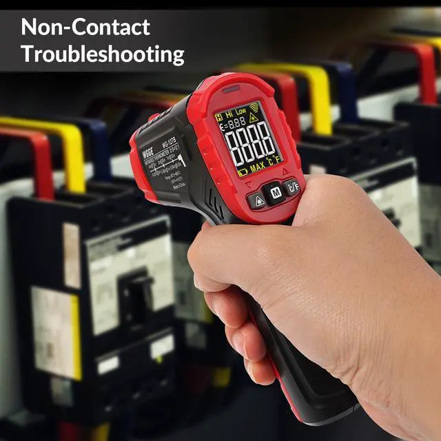 Alt view image 2 of 7 - KEHIPI  Infrared Thermometer Gun WG-127B, Digital IR Thermometer for Cooking, Candy, Food, Pizza Oven, Grill & Engine, Temp Reader -58~1112(-50~600) Non-Contact Temperature Gun (Not for Human)