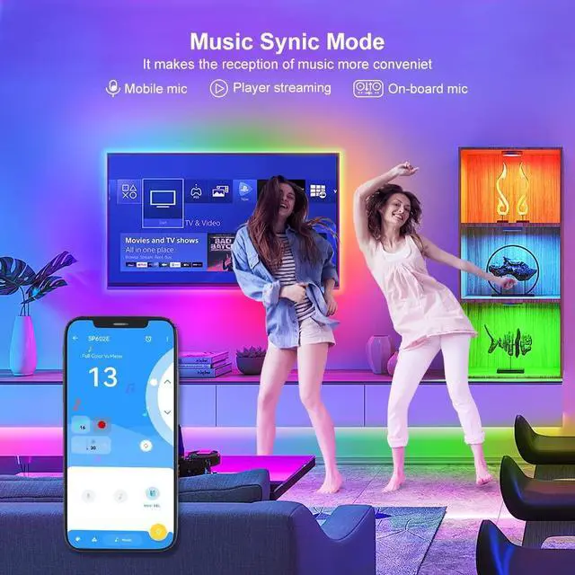 Alt view image 5 of 7 - KEHIPI WS2812B WS2811 WS2813 WS2815 1903 SP602E Bluetooth Controller with 4 Signal Outputs for LED Module Pixel Strip String Light Andriod iOS APP/RF Remote/Trigger Control