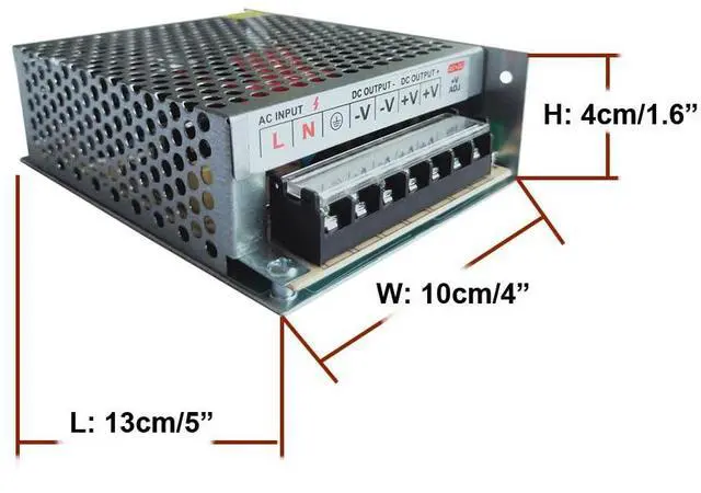 Alt view image 3 of 4 - KEHIPI AC 110V/220V to DC 24V 10A 240W Universal Regulated Switching Power Supply Adapter Transformer Driver Converter for LED Strip Light, Security Camera System, Computer Project