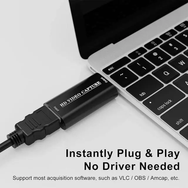 Alt view image 5 of 7 - 4K HDMI Video Capture Card, Cam Link Card, HDMI to USB 2.0 Game Audio Adapter, Record Capture Device for Streaming, Teaching, Gaming, Live Broadcasting, Video Conference