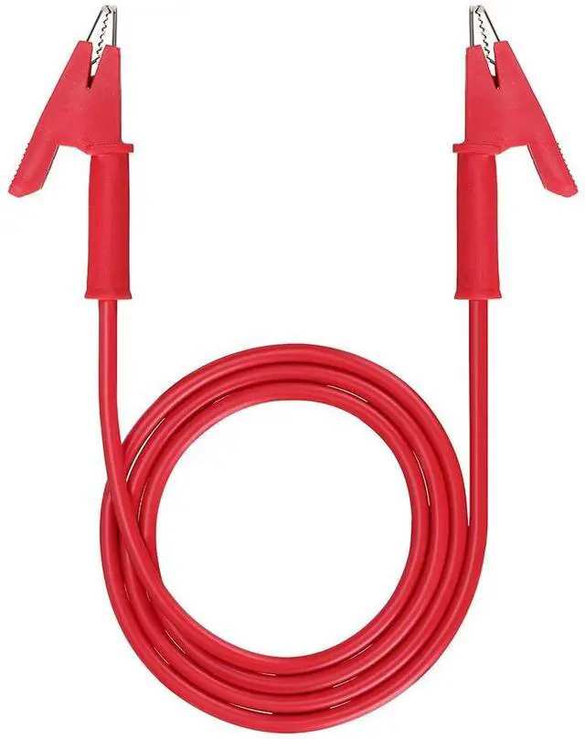 Alt view image 7 of 7 - KEHIPI Dual Ended Crocodile Alligator Clips, 15A Test Lead Wire Cable with Insulators Clips, 2 Pcs 3.3 ft/1m Test Flexible Cable with Protective Jack Copper Clamps for Electrical Testing