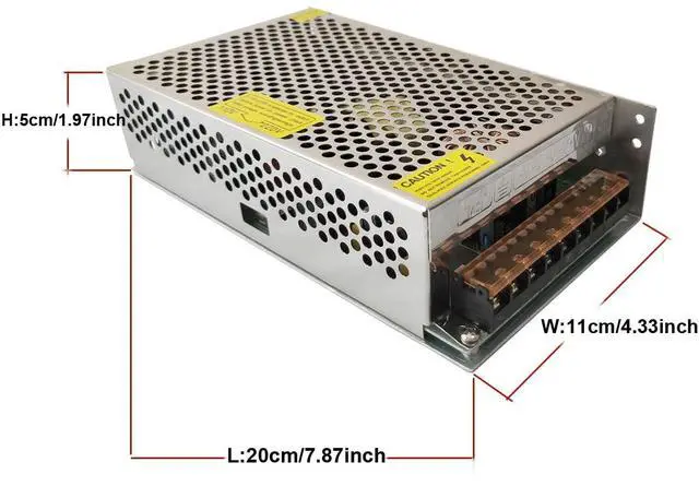 Alt view image 2 of 4 - KEHIPI AC 110V/220V to DC 5V 40A 200W Universal Regulated Switching Power Supply Adapter Transformer Driver Converter for LED Strip Light, Security Camera System, Computer Project