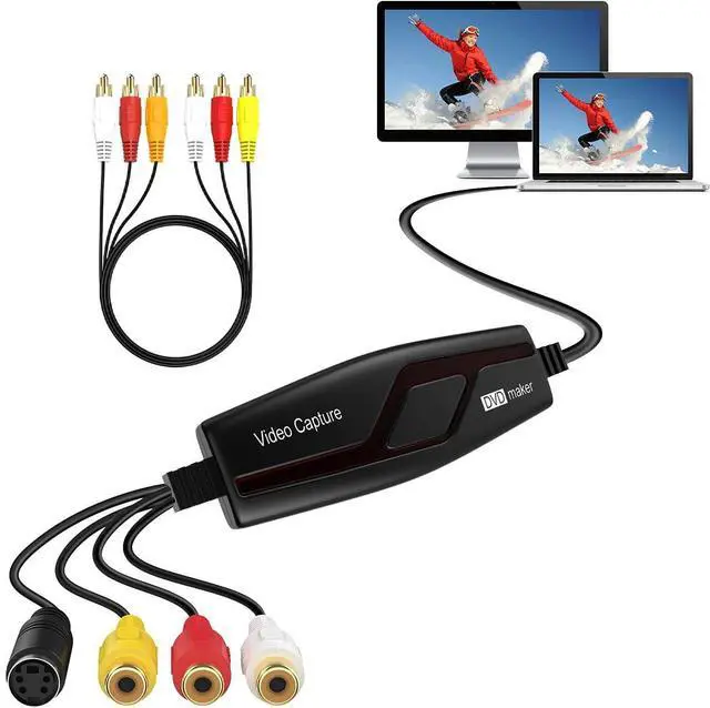 Main image of KEHIPI VHS to Digital Converter,Video Capture Card Device,VHS VCR Hi8 Mini DV to Mac Digital Converter,RCA to USB Video Converter for PC TV Tape Player Camcorder,MAC Windows Vista Compatible