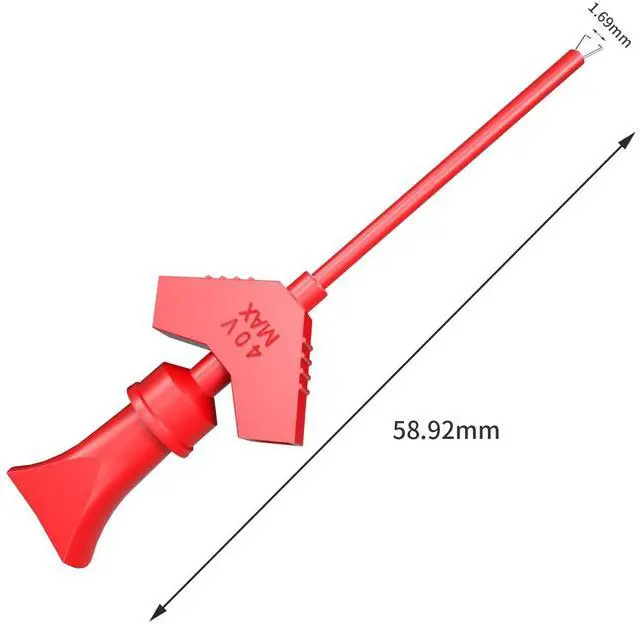 Alt view image 2 of 5 - KEHIPI SMD IC Test Hook Clips 10PCS 10 Colors for Logic Analyzer, Electronic Testing