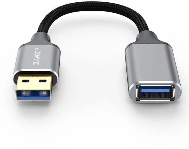 Alt view image 7 of 7 - KEHIPI Short USB Extension Cable 6 inch 2 Pack, USB A 3.0 Extender Male to Female Cord Braided Compatible with Flash Drive, Printer, Camera, Mouse, Keyboard, Headset, Phone