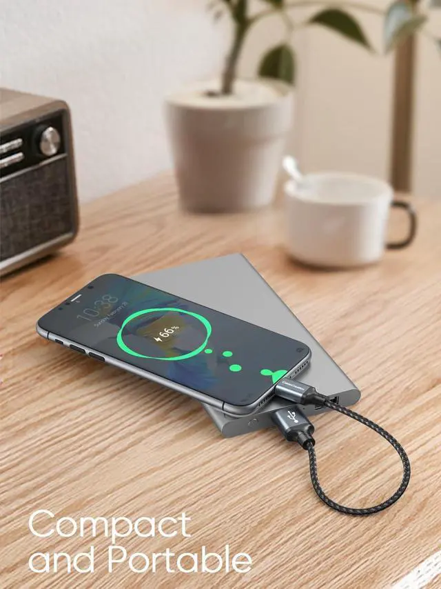 Alt view image 3 of 6 - KEHIPI 2 Pack 6 inch Short USB C Cable, USB to USB C Cable 3A Fast Charging Cable, USB Male to USB C Male Cable for Car Carplay, iPhone 16 15, Power Bank, Galaxy S23, Z Flip, iPad