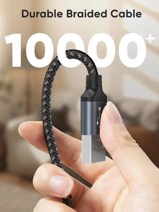 Alt view image 4 of 6 - KEHIPI 2 Pack 6 inch Short USB C Cable, USB to USB C Cable 3A Fast Charging Cable, USB Male to USB C Male Cable for Car Carplay, iPhone 16 15, Power Bank, Galaxy S23, Z Flip, iPad