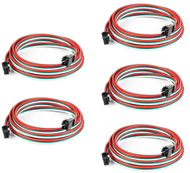 Main image of KEHIPI 5 Pcs/Pack 20AWG 3 Pin JST SM Male Female Plug LED Connector 3.28FT/1m Extension Cable for WS2812B WS2811 WS2814 SK6812 FCOB RGB CCT LED Strip Lights Solderless Controller Wire