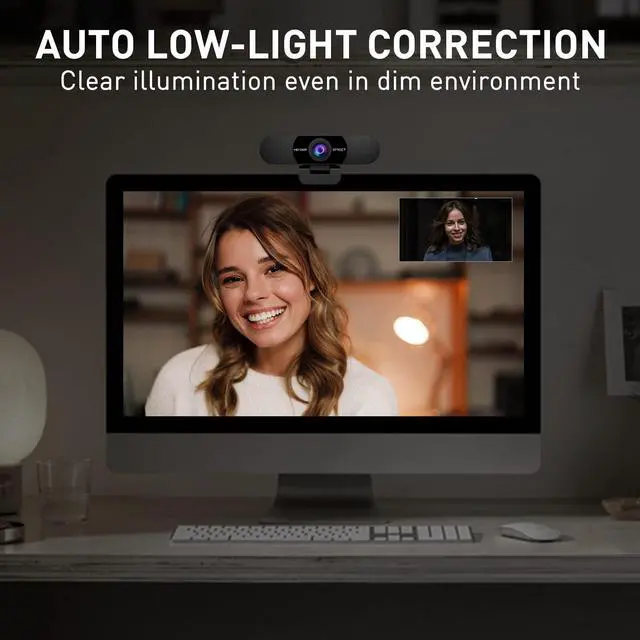 Alt view image 7 of 7 - KEHIPI C960 Webcam with Tripod, 1080P Webcam with Microphone, Adjustable Height Mini Tripod, C960 Web Camera with Privacy Cover, Plug & Play with Stand for Zoom/Skype/YouTube/FaceTime