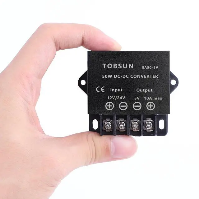 Alt view image 6 of 6 - KEHIPI  DC 12V 24V to 5V 10A 50W Power Converter Step Down Converter Adapter DC Voltage Reducer Regulator Power Supplies Transformer Module