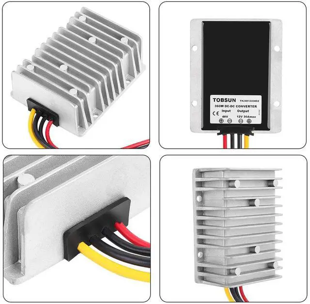 Alt view image 2 of 7 - KEHIPI 30A 360W 48V to 12V DC Voltage Regulator, Corded Electric, Waterproof Transformer for Golf Cart, Current Rating 30.0 Amps, Smart Chip Protection