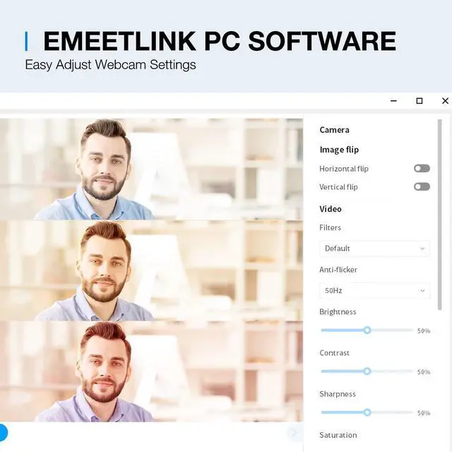 Alt view image 7 of 7 - KEHIPI C960 2K Webcam with Microphone, 2K QHD, 2 Noise-Reduction Mics, TOF Autofocus Streaming Webcam with Privacy Cover, Plug&Play USB Webcam for Calls/Conference, Zoom/Skype/YouTube, Laptop/Desktop