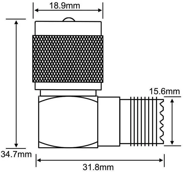 Alt view image 5 of 7 - KEHIPI UHF Connector Right Angle Coax Connector UHF Male Plug PL259 to UHF Female Jack SO239 90 Degree L Shape Low Loss Coax Cable Connector RF Antenna Adapter Pack of 2