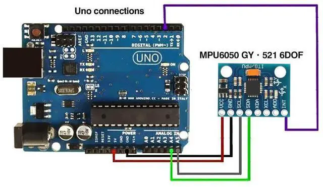 Alt view image 5 of 7 - KEHIPI 5 Pcs GY-521 MPU-6050 MPU6050 Module,6 DOF MPU-6050 3 Axis Accelerometer Gyroscope Sensor Module 16Bit AD Converter Data Output IIC I2C DIY Kit for Arduino (5PCS)