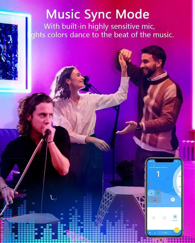 Alt view image 3 of 7 - KEHIPI WS2812B WS2811 Controller Bluetooth APP Music Sync Addressable RGB IC LED Remote Controller Timer Function SP611E for SK6812 WS2812 SM16703 UCS1903 LED Pixel String Light Strip DC 5V~24V