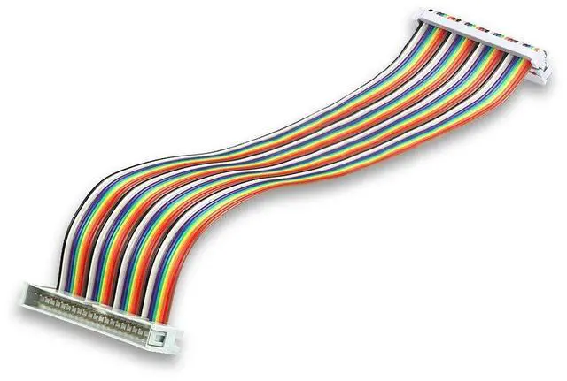 Alt view image 4 of 6 - KEHIPI Male to Female GPIO Ribbon Cable 40pin 8inch Breadboard Jumper Wires for Connection Raspberry Pi 5 3 2 Model B B+ w/ 3.5/5 inch TFT Touch Screen LCD Display (Pack of 2)
