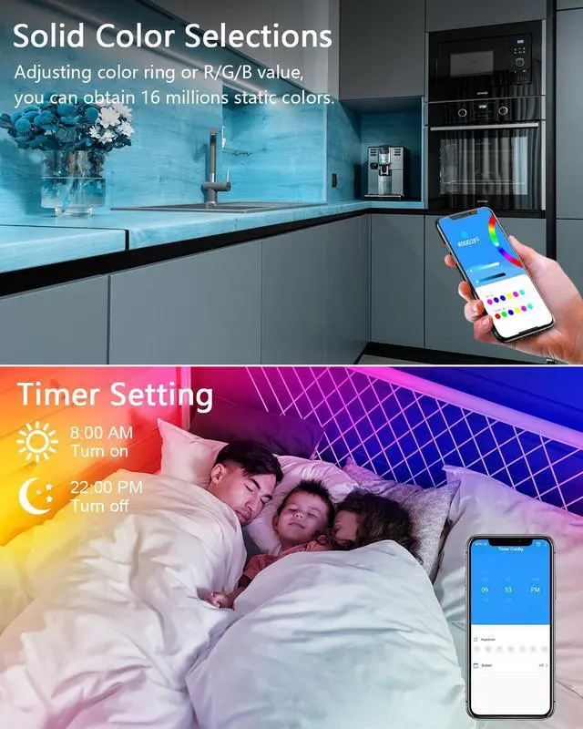 Alt view image 6 of 7 - KEHIPI WS2812B WS2811 Controller Bluetooth APP Music Sync Addressable RGB IC LED Remote Controller Timer Function SP611E for SK6812 WS2812 SM16703 UCS1903 LED Pixel String Light Strip DC 5V~24V