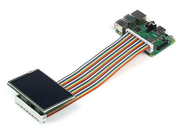 Alt view image 6 of 6 - KEHIPI Male to Female GPIO Ribbon Cable 40pin 8inch Breadboard Jumper Wires for Connection Raspberry Pi 5 3 2 Model B B+ w/ 3.5/5 inch TFT Touch Screen LCD Display (Pack of 2)