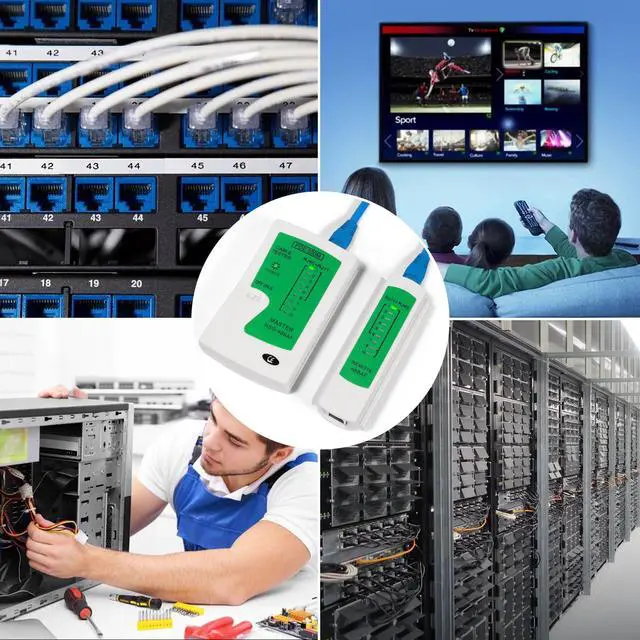 Alt view image 7 of 7 - KEHIPI Professional Network Cable Tester  Fast & Reliable RJ45/RJ11/RJ12 Ethernet Tester for Cat5, Cat5e, Cat6 Cables  Perfect LAN Cable Testing Tool