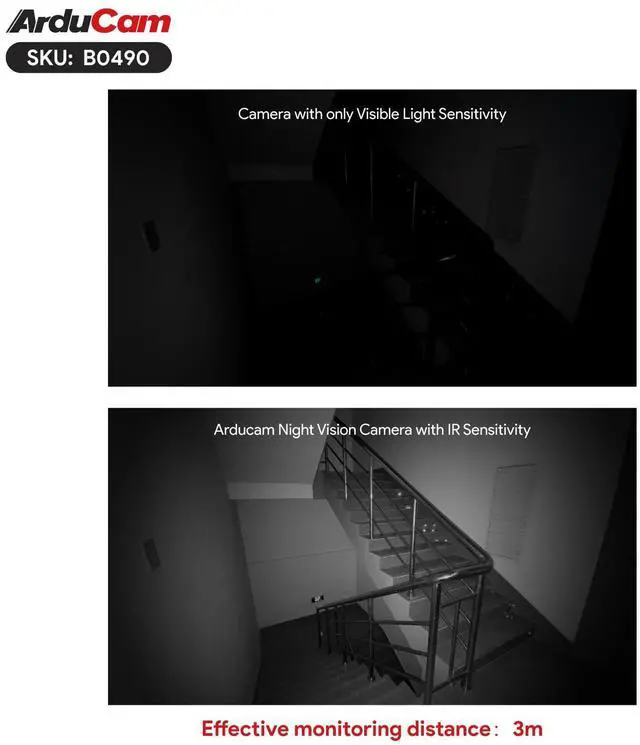 Alt view image 3 of 7 - KEHIPI 1080P Day & Night Vision USB Camera for Computer, 2MP Automatic IR-Cut Switching All-Day Image USB2.0 IMX462 Webcam Board with 940nm IR LEDs for Windows, Linux, Android and Mac OS