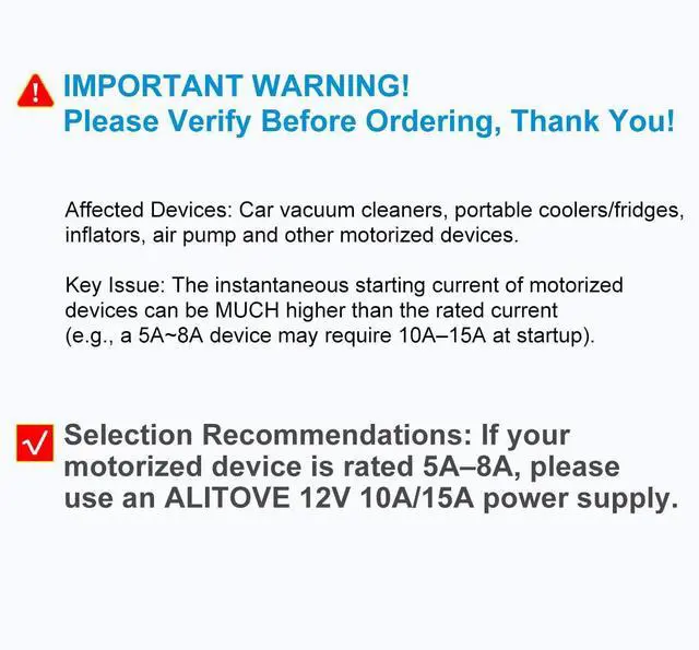 Alt view image 6 of 7 - KEHIPI AC to DC Converter 110V to 12V 8A, 120V to 12V Power Supply Cigarette Lighter Adapter to Wall Plug AC to DC Adapter for Small Car Vacuum Air Pump Cooler Massager and Other Devices Under 96W