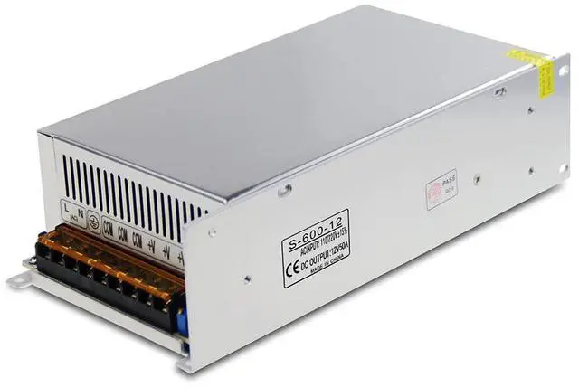 Main image of KEHIPI 12V Power Supply 50A 600W Switch Mode Power Supply SMPS AC/DC Adapter 110V / 220V AC to DC 12 Volt 50 Amp 45A Converter Transformer LED Driver for LED Light CCTV Camera Radio Speaker Amplifier