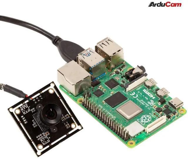 Alt view image 5 of 6 - KEHIPI 100fps Global Shutter Color USB Camera Board, 1MP OV9782 UVC Webcam Module with Low Distortion M12 Lens Without Microphones