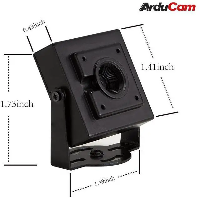 Alt view image 3 of 6 - KEHIPI  4K 8MP IMX219 Autofocus USB Camera Module with Metal Case, 1080P Mini UVC USB2.0 Video Webcam with Microphone, 3.3ft/1m Cable for Computer, Laptop, Raspberry Pi, Jetson Nano