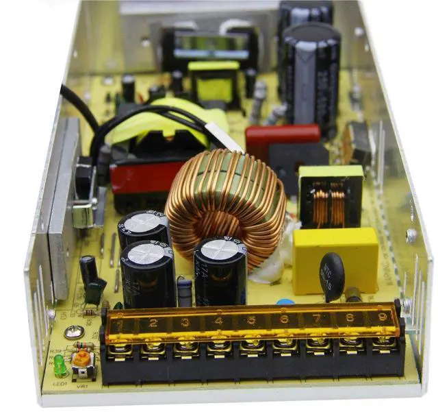 Alt view image 6 of 7 - KEHIPI 5V 40A DC Power Supply 200W 4.5V 5.5V Power Adapter 110V/220V AC to DC 5 Volt 40 Amp Converter Low Voltage Transformer 2 Output LED Driver for WS2812B WS2811 LED Strip Pixel Light CCTV Camera