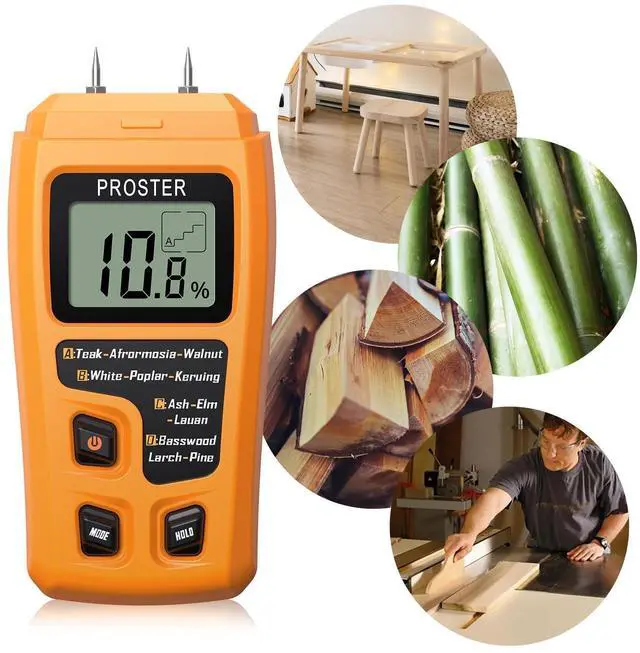Alt view image 4 of 7 - KEHIPI Wood Moisture Meter - Digital Moisture Detector Moisture Tester, Pin-Type Moisture Detector Damp Tester for Wood Firewood Paper Floor