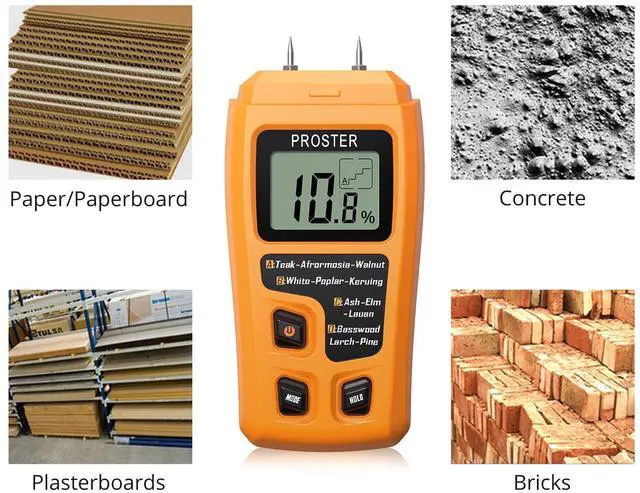 Alt view image 5 of 7 - KEHIPI Wood Moisture Meter - Digital Moisture Detector Moisture Tester, Pin-Type Moisture Detector Damp Tester for Wood Firewood Paper Floor