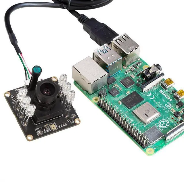 Alt view image 5 of 5 - KEHIPI 1080P Day & Night Vision USB Camera for Computer, 2MP Automatic IR-Cut Switching All-Day Image USB2.0 Webcam Board with IR LEDs for Windows, Linux, Android and Mac OS