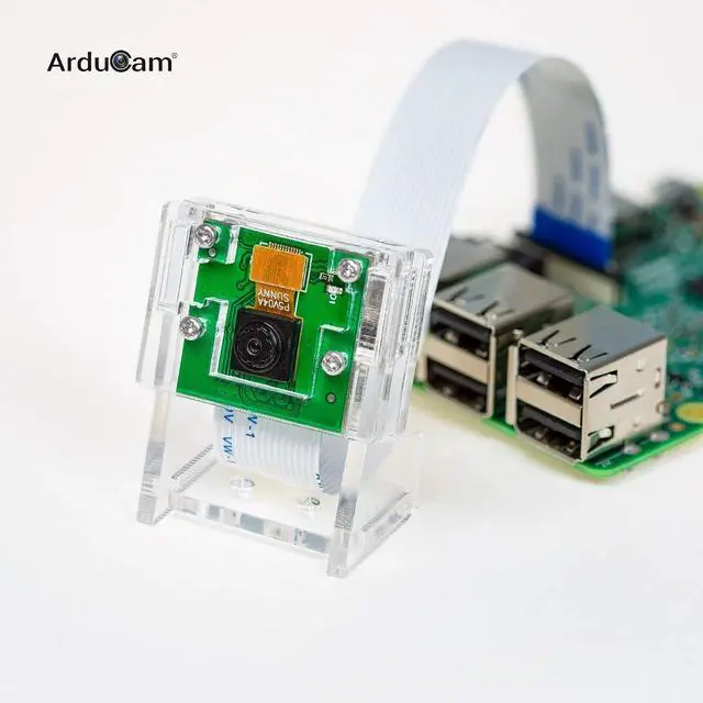 Alt view image 3 of 5 - KEHIPI for Raspberry Pi Camera Module with Case, 5MP 1080P for Raspberry Pi 5, 4, 3/3B+ and More (Pack of 2)