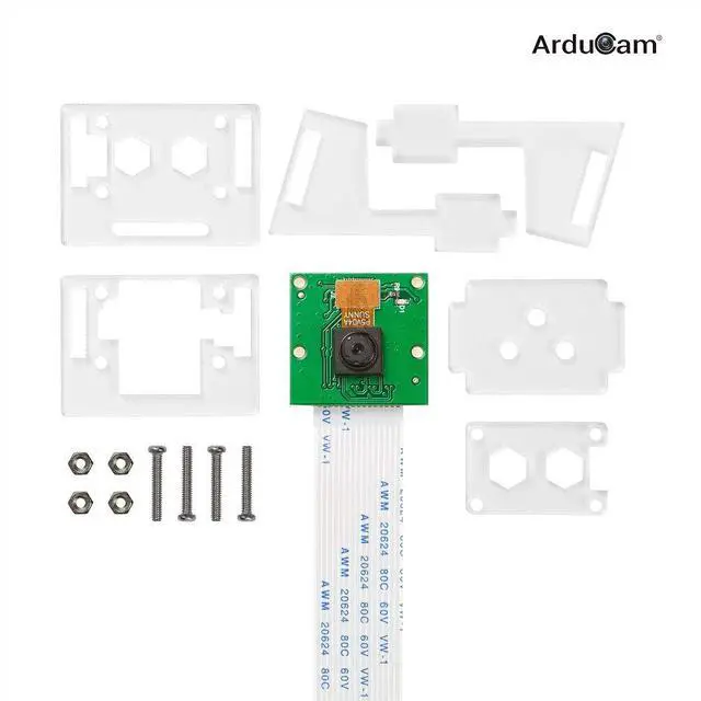 Alt view image 5 of 5 - KEHIPI for Raspberry Pi Camera Module with Case, 5MP 1080P for Raspberry Pi 5, 4, 3/3B+ and More (Pack of 2)