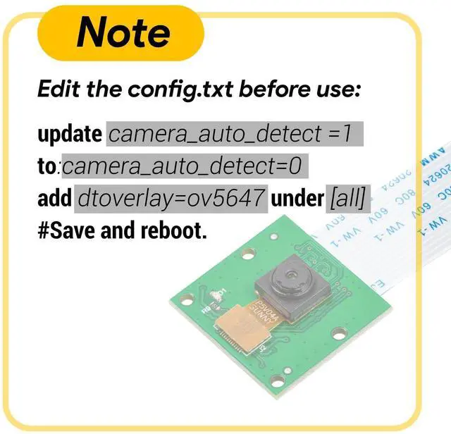 Alt view image 2 of 7 - KEHIPI 5MP Camera for Raspberry Pi, 1080P HD OV5647 Camera Module V1 for Raspberry Pi5/4/3/3B+, and Other A/B Series