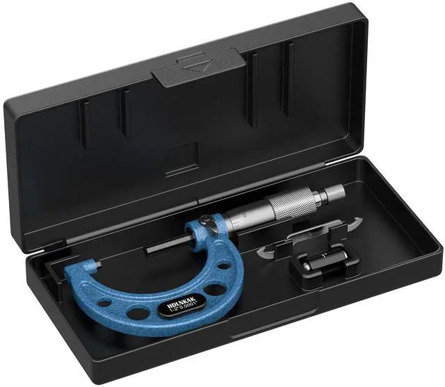 Alt view image 7 of 7 - KEHIPI Outside Micrometer Set, 1-2" Machinist Micrometer, 1 Pcs Machinist Tool Set, 0.0001" Graduation Micrometer Set, Alloy Precision Micrometer, Micrometer Standard Set with Case