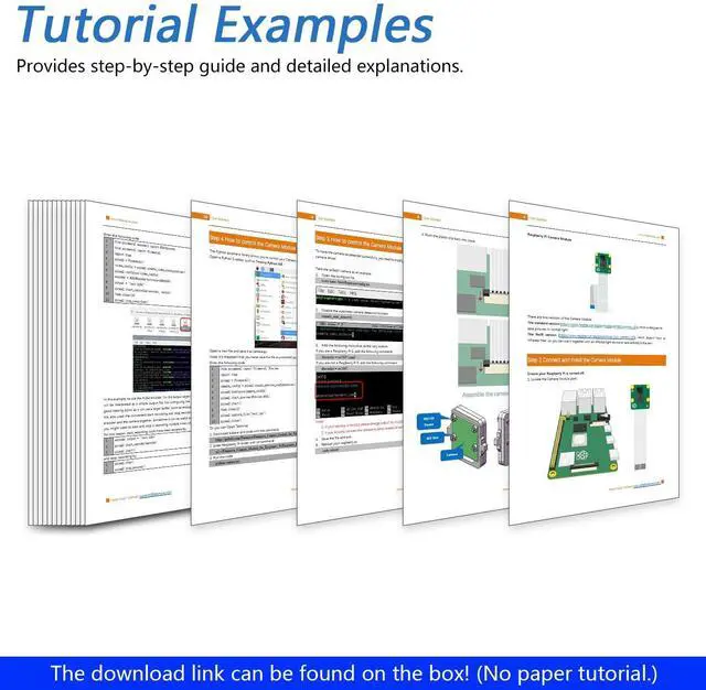 Alt view image 5 of 6 - KEHIPI  8MP Camera for Raspberry Pi 5 4 B 3 B+ A+ Zero 2 W Jetson Nano with Adjustable Holder and Ribbon Cable, 120° Viewing Angle, 1080P 720P Output