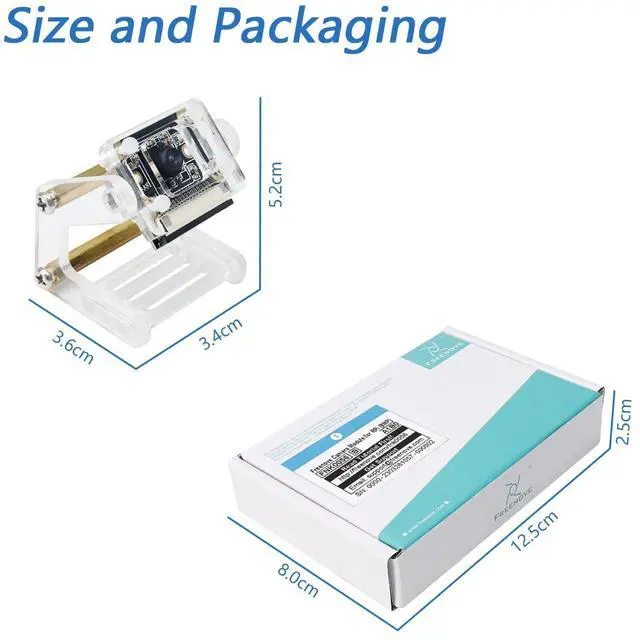 Alt view image 6 of 6 - KEHIPI  8MP Camera for Raspberry Pi 5 4 B 3 B+ A+ Zero 2 W Jetson Nano with Adjustable Holder and Ribbon Cable, 120° Viewing Angle, 1080P 720P Output