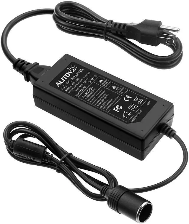 Main image of KEHIPI AC to DC Converter 12V 5A 60W 110V to 12V Converter Cigarette Lighter Adapter to Wall Plug 120V AC to DC Adapter for Small Car Vacuum Massager Fan MP3 Car Charger and Other Devices Under 60W