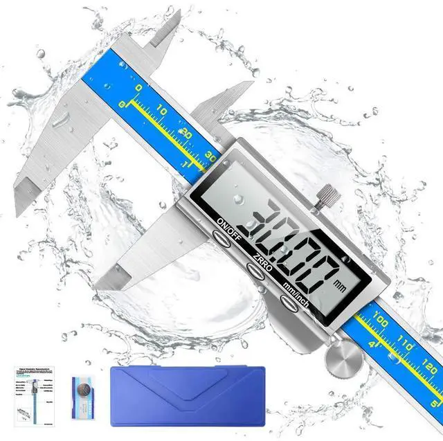 Main image of KEHIPI Caliper Measuring Tool Digital Caliper Industrial Quality Precision Electronic Vernier Caliper Inch/Millimeter Measurement Micrometer for Jewelry - Accuracy Ip54 Waterproof Caliper Measure Tool