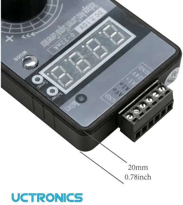 Alt view image 3 of 6 - KEHIPI DC ±10V 0/4-20mA Current Voltage Signal Generator, USB Power Supply Interface Analog Simulator for PLC and Panel Debugging, Device Testing, Frequency Converter, Flow Valve (Without Battery)
