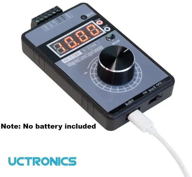 Alt view image 2 of 6 - KEHIPI DC ±10V 0/4-20mA Current Voltage Signal Generator, USB Power Supply Interface Analog Simulator for PLC and Panel Debugging, Device Testing, Frequency Converter, Flow Valve (Without Battery)