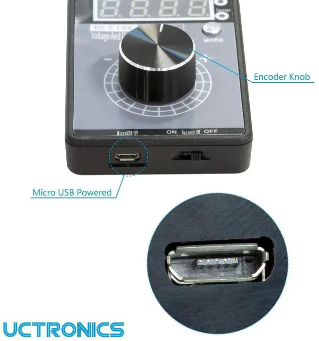 Alt view image 4 of 6 - KEHIPI DC ±10V 0/4-20mA Current Voltage Signal Generator, USB Power Supply Interface Analog Simulator for PLC and Panel Debugging, Device Testing, Frequency Converter, Flow Valve (Without Battery)