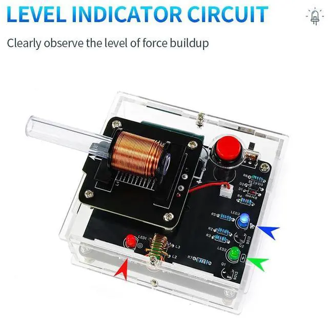 Alt view image 5 of 6 - KEHIPI STEM Projects DIY Toys Soldering Practice Kit, Electric Magnetic Transmitter Educational Electronics Kit, Mini DIY Shooting Game Toy Gift for Teens Boys Girls