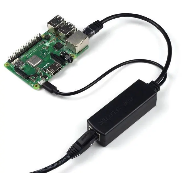Alt view image 2 of 6 - KEHIPI  PoE Splitter Gigabit 5V - Micro USB Power and Ethernet to Raspberry Pi 3B+, Work with Echo Dot, Most Micro USB Security Camera and Tablet - IEEE 802.3af Compliant (Pack of 2)