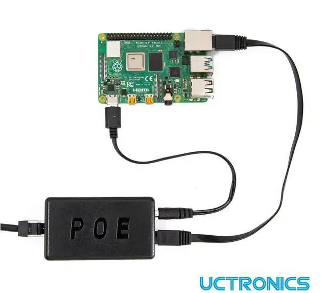 Alt view image 5 of 6 - KEHIPI PoE Splitter 5V 4A for Raspberry Pi 4 and Jetson Nano, Active PoE+ to Barrel Jack or USB-C Adapter, IEEE 802.3at/af Compliant