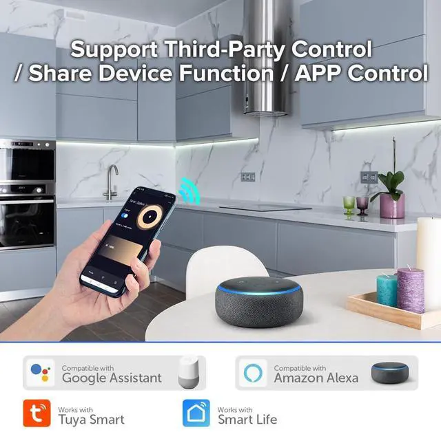 Alt view image 3 of 6 - KEHIPI Tuya Zigbee 3.0 C01Z Controller Support Single Color 2 pin (-V +V) PWM LED Strip Bulb Compatible with Echo Plus/4th Gen Tuya Gateway DC5V/DC12V/DC24V Max 15A