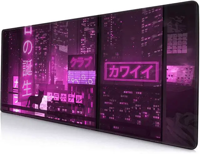 Main image of KEHIPI Gaming Mouse Pad, Large Anime Mouse Pads for Desk, Non-Slip Rubber Base Mousepad, Keyboard Mouse Mat Desk Pad with Stitched Edges, 31.5x11.8 inch