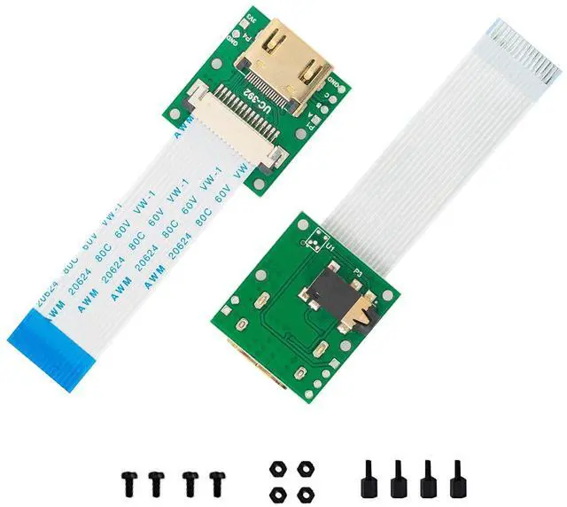 Main image of KEHIPI CSI to HDMI Cable Extension Module with 15pin 60mm FPC Cable for Raspberry Pi Camera V3/V1/V2/HQ (Pack of 2, 1 Set)