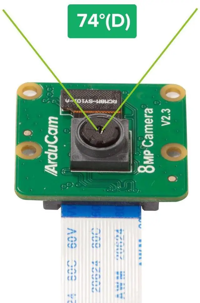 Alt view image 6 of 7 - KEHIPI for Raspberry Pi Camera Module V2-8 Megapixel,1080p (RPI-CAM-V2 + 5.9"/150mm Flex Cable + Pi Zero Cable)
